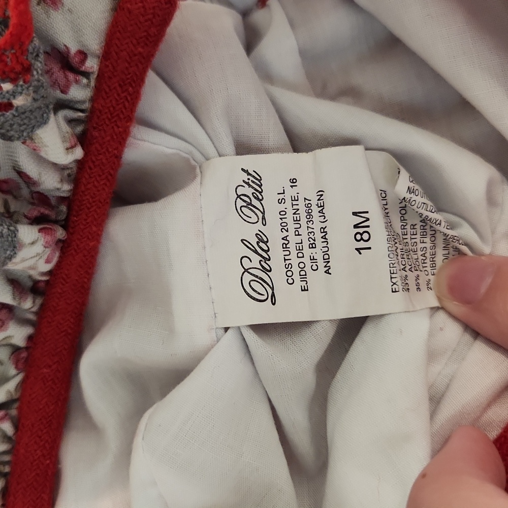 Dolce Petit Baby Dress with Matching Hat - Picture 7 of 7